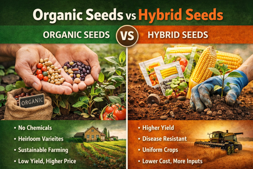 organic vs hybrid seed