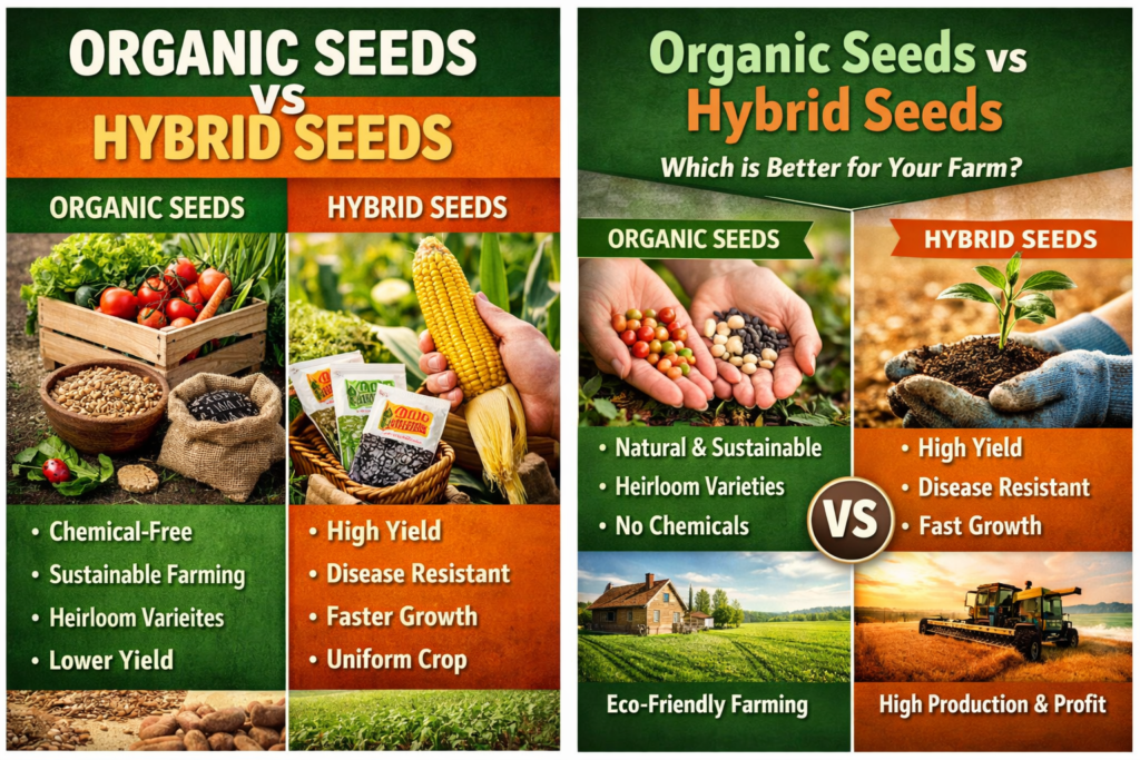 organic vs hybrid seeds